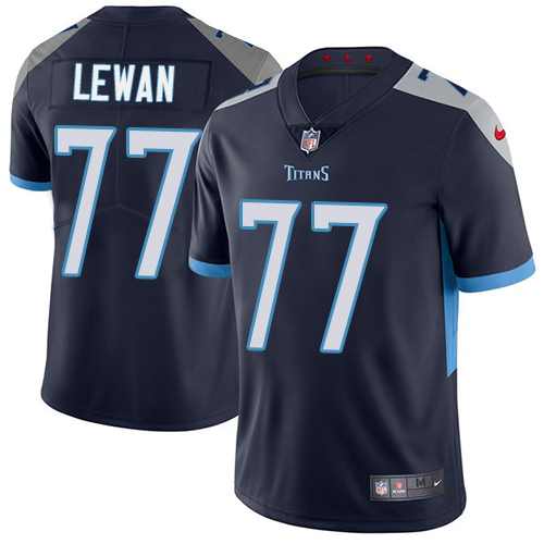 Nike Titans #77 Taylor Lewan Navy Blue Alternate Youth Stitched NFL Vapor Untouchable Limited Jersey - Click Image to Close